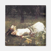 Ophelia - John William Waterhouse Magnets