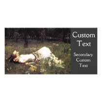 Ophelia Lying in the Meadow Personalized Photo Card