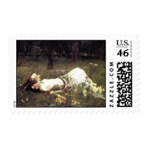 Ophelia Lying in the Meadow Stamp