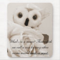 Ophelia - The Romantic Owl mousepads