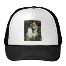 Ophelia - White Persian Kitten Mesh Hats