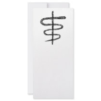 Ophiuchus. Astrological Zodiac Sign. Black. Custom Rack Cards