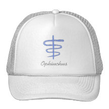 Ophiuchus. El zodiaco firma adentro el azul Gorro