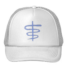 Ophiuchus. El zodiaco firma adentro el azul Gorros