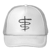 Ophiuchus. Muestra astrológica del zodiaco. Negro Gorros Bordados