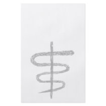 Ophiuchus. Zodiac Sign in Gray. Flyer
