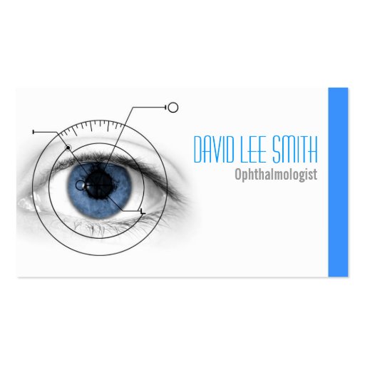 Ophthalmologist Business Card (front side)