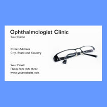 ophthalmologist clinic business cards