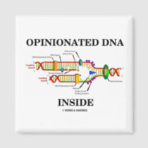 Opinionated DNA Inside (DNA Replication) Refrigerator Magnet