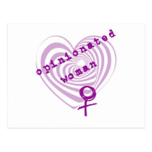 Opinionated Woman Post Cards