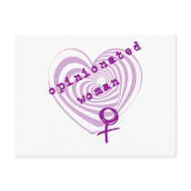 Opinionated Woman postcards