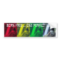 OPL Rasta Colors Bumper Sticker bumper stickers by one_perfect_love OPL Rasta Colors Bumper Sticker bumper stickers