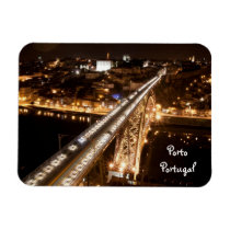 Oporto city by night Premium Flexi Magnet