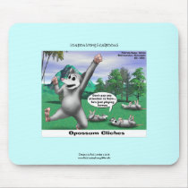 OPossums Playing Dead Cartoon Funny Mouse Pad mousepads by beardiethor123 OPossums Playing Dead Cartoon Funny Mouse Pad mousepads
