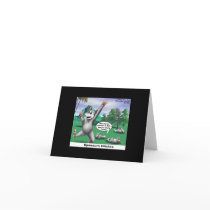 OPossums Playing Dead Cartoon Funny Note Card by beardiethor123 OPossums Playing Dead Cartoon Funny Note Card