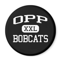 Opp - Bobcats - Opp High School - Opp Alabama magnets by customteamsportswear Opp - Bobcats - Opp High School - Opp Alabama magnets