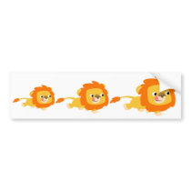 Opportunistic Cartoon Lion bumper sticker bumper stickers by Lioness_Graphics Opportunistic Cartoon Lion bumper sticker bumper stickers