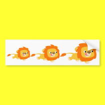 Opportunistic Cartoon Lion bumper sticker bumper stickers by Lioness_Graphics Opportunistic Cartoon Lion bumper sticker bumper stickers