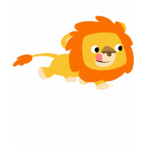 Opportunistic Cartoon Lion children T-shirt