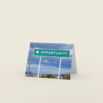 Opportunity Blank Card by LaughingPug Opportunity Blank Card