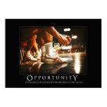 Opportunity Motivational Humor Poster