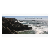 Opportunity, quote by John F. Kennedy Photo Card Template