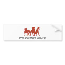 Oppose Breed Specific Legislation bumper stickers