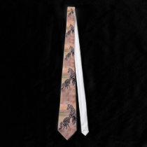 "Opposing Zebras" Tie ties