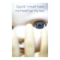 Opp's!  I must have my head up my ass. posters
