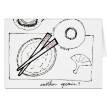 Opsonin (chopsticks) card cards