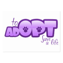 Opt To Adopt Business Card