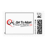 Opt To Adopt Postage Stamps