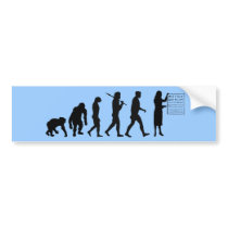Optemetrist Optical Eye Doctor Evolution Eye Chart Bumper Stickers