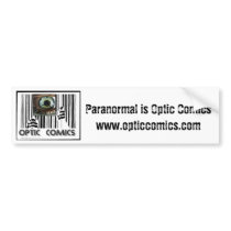 Optic Comics Bumper Sticker bumper stickers