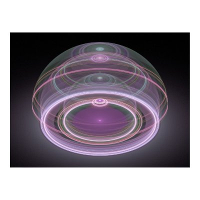 Optical Art 3D Grand Julian Fractal 08 Print by CVADRAT