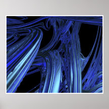 Optical Art Fractal Raytrace From the Deep One Poster