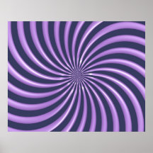 Optical Art Spiral Curves Triangle 06 Print