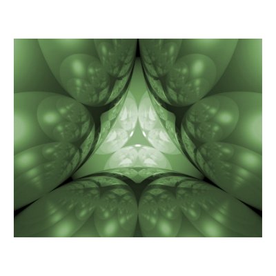 Optical Art Tunnel Through the Spheres Raytrace Print by CVADRAT