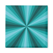 Optical Illusion Aqua Magnet by ValerieDesigns2 Optical Illusion Aqua Magnet