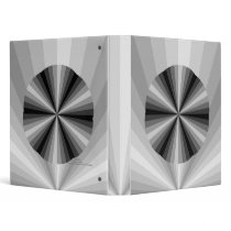 Optical Illusion Black Binder