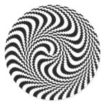 Optical Illusion Block Spiral Sticker