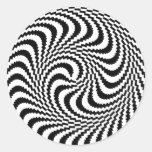 Optical Illusion Block Spiral Sticker