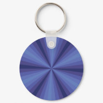 Optical Illusion Blue Keychain