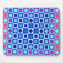 OPTICAL ILLUSION BLUE Mousepad