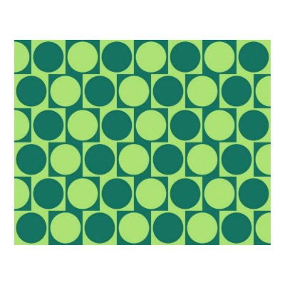 Optical Illusion Cafe Wall Effect Circles Green Poster by CVADRAT