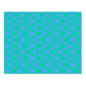 Optical Illusion Cafe Wall Effect Pentagons Blue posters