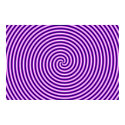 Optical Illusion Hypno Purple posters