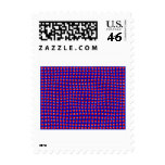 Optical illusion in Red and Blue Postage Stamp