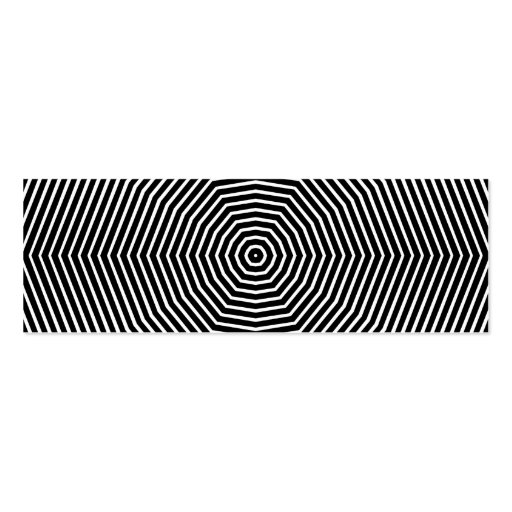 Optical Illusion Lines Business Card (back side)