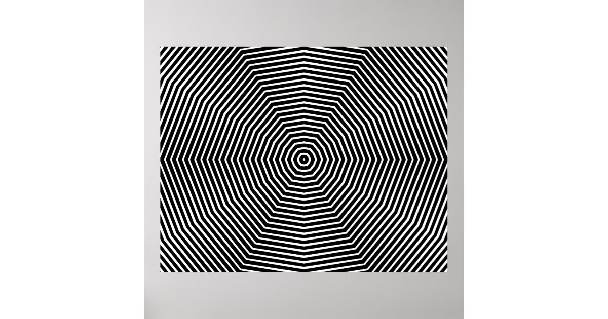 Line Optical Designory : Optical illusion lines poster zazzle